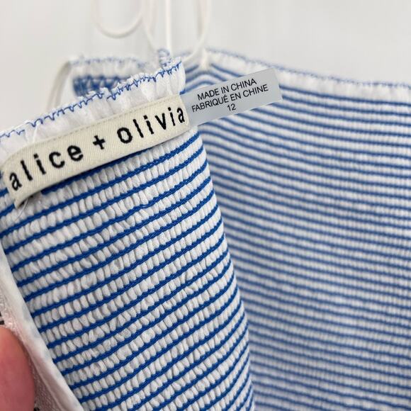 Alice + Olivia Womens  Marna Tiered Maxi Tie Strap Dress - Picture 6 of 7